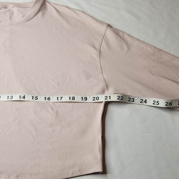 Lululemon waffle weave cropped long sleeve top - Picture 4 of 6